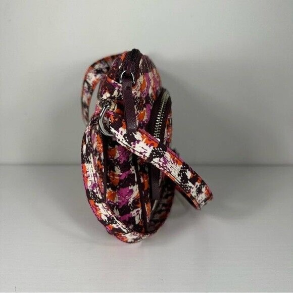 Vera Bradley Houndstooth Tweed Little Hipster Crossbody Medium Organizer Bag - Picture 2 of 13